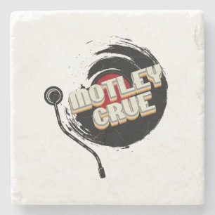 Mötley Crüe Vinyl Vintage Ästhetik Steinuntersetzer