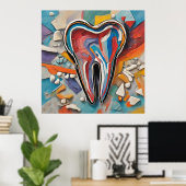 Motley Dental Art Poster (Heimbüro)