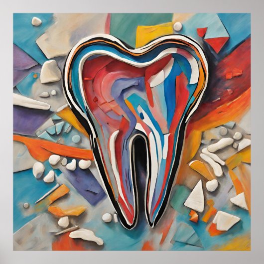 Motley Dental Art Poster (Vorne)