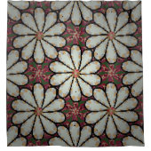 Motley Illustration. Kleine farbenfrohe Blume. Spr Duschvorhang (Vorderseite)