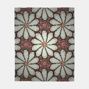 Motley Illustration. Kleine farbenfrohe Blume. Spr Fleecedecke