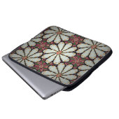 Motley Illustration. Kleine farbenfrohe Blume. Spr Laptopschutzhülle (Vorne Knopf)