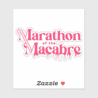 MOTM24-Aufkleber - Rosa auf Weiß Aufkleber