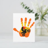 Moto-Abgase nehmen Postkarte (Stehend Vorderseite)