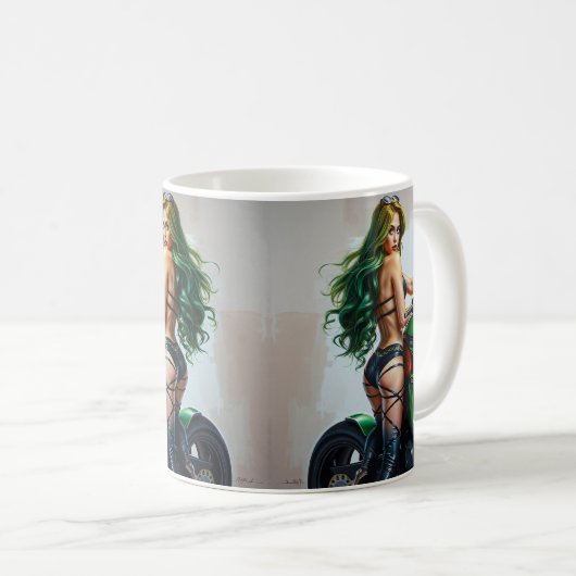 Moto Babe Kaffeetasse (VorderseiteRechts)
