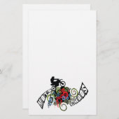 Moto Chaos-Schmutz-Fahrrad-Reiter Briefpapier (Vorne/Hinten)