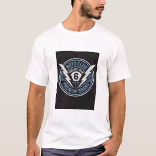 Moto Club Blue Factory Racing Abzeichen T-Shirt