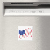 mOTO-cROSS-fLAG-wAVE Magnet (In Situ (Geschirrspüler))