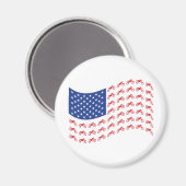 mOTO-cROSS-fLAG-wAVE Magnet (Vorderseite/Rückseite)