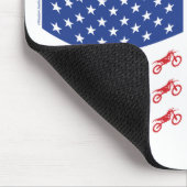 mOTO-cROSS-fLAG-wAVE Mousepad (Ecke)