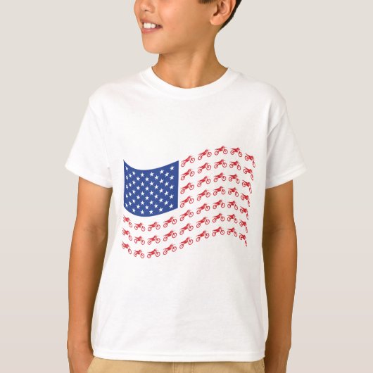 mOTO-cROSS-fLAG-WELLE T-Shirt (Vorderseite)