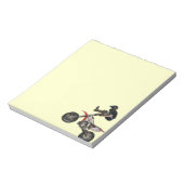 Moto Cross Gelb Notizblock (Rotiert)