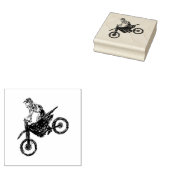 Moto Cross Gummistempel (Stempel)