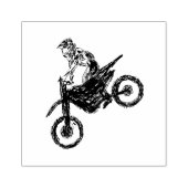 Moto Cross Gummistempel (Prägung)