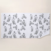 Moto Cross Strandtuch (Vorderseite)