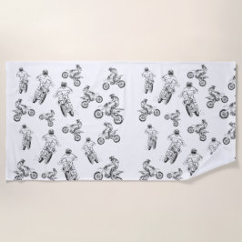 Moto Cross Strandtuch
