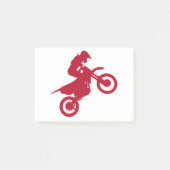 moto de motocross realizando acrobacias post-it klebezettel (Vorderseite)