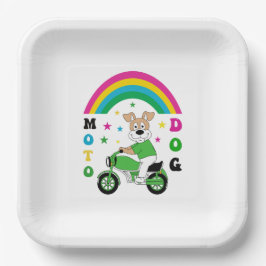 Moto Dog Pappteller