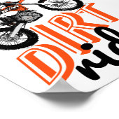 Moto-Fahrer Poster (Ecke)