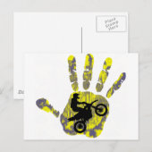 Moto Fresh Paint Postkarte (Vorne/Hinten)