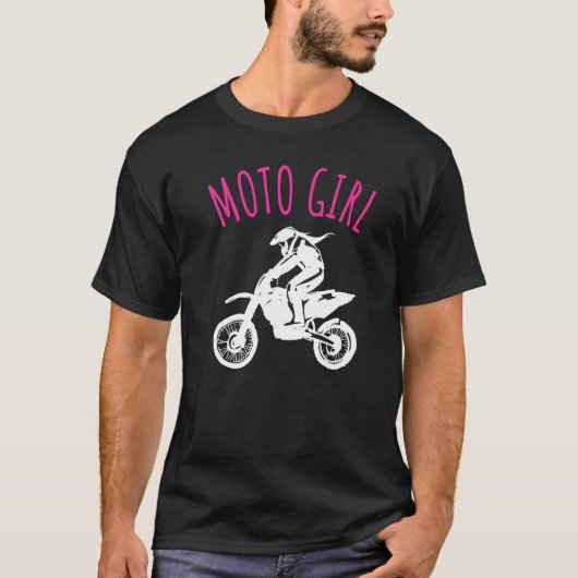 Moto Girl Womens Dirt Biking Girls Tour T-Shirt (Vorderseite)