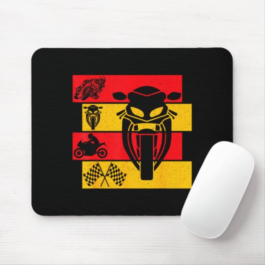 Moto Gp Motorcycle Gp Racing Motorcycles Biker Boy Mousepad (Mit Mouse)