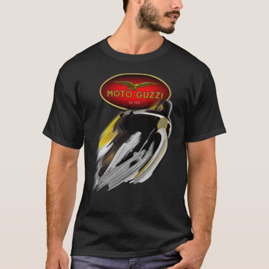 Moto Guzzi feiert 100 Jahre Farblogotyp T-Shirt (Vorderseite)