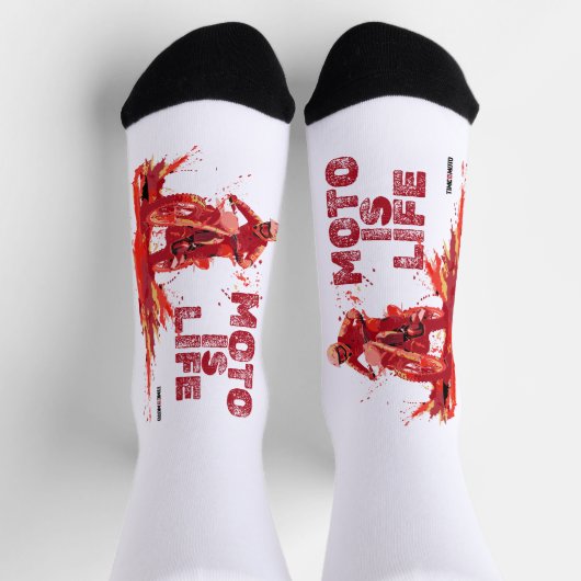 Moto Is Life Crew Socken (Oben)