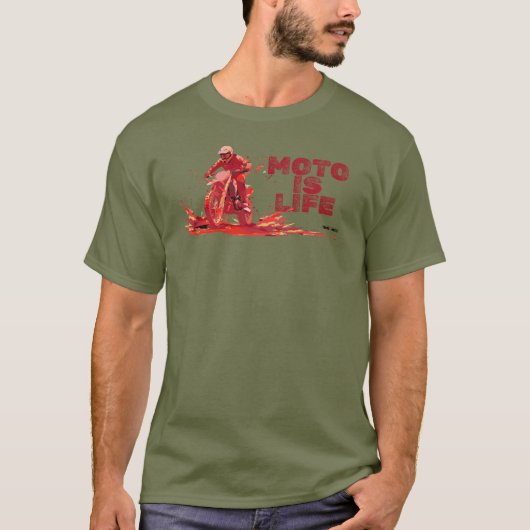 Moto Is Life T-Shirt (Vorderseite)
