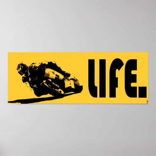Moto Life Yellow Poster (Vorne)