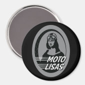 Moto Lisas Round Magnet (verschiedene Größen verfü (Vorderseite/Rückseite)