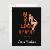 Moto Loco "Santa Barbara" Postkarte (Vorne/Hinten)