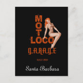 Moto Loco "Santa Barbara" Postkarte (Vorderseite)