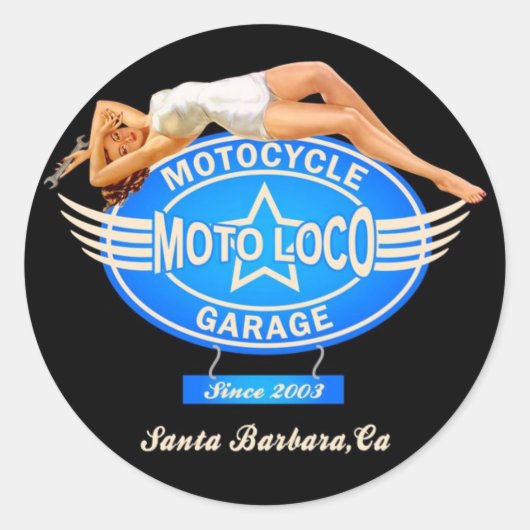 Moto Loco Sticker (Vorderseite)