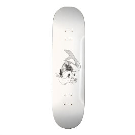 Moto-Mädchen Skateboard