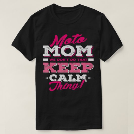 Moto Mama Funny Motocross Dirt Bike T-Shirt (Design vorne)