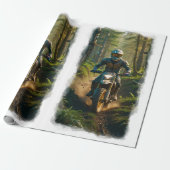 Moto-Mischen - Motocross-Renner Geschenkpapier (Ungerollt)
