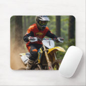 Moto-Mischen - Motocross-Renner Mousepad (Mit Mouse)