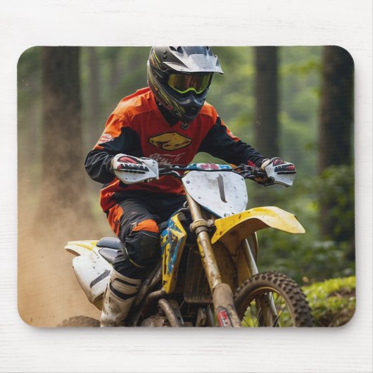 Moto-Mischen - Motocross-Renner Mousepad (Vorne)