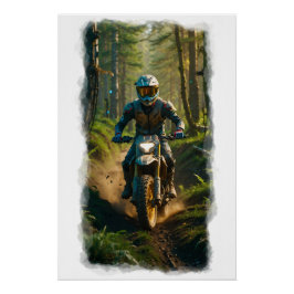 Moto-Mischen - Motocross-Renner Poster