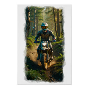 Moto-Mischen - Motocross-Renner Poster