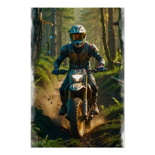 Moto-Mischen - Motocross-Renner Poster (Vorderseite)