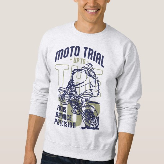 Moto-Prüfung nach oben Sweatshirt (Vorderseite)