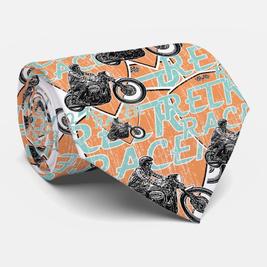 Moto Rennen Krawatte (Gerollt)
