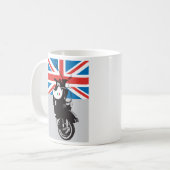 Moto | Retro Vespa Kaffeetasse (Vorderseite Links)