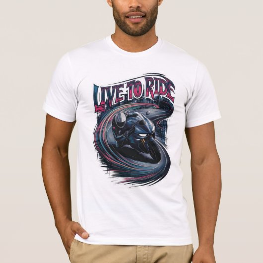 Moto Rider, Design T-Shirt (Vorderseite)