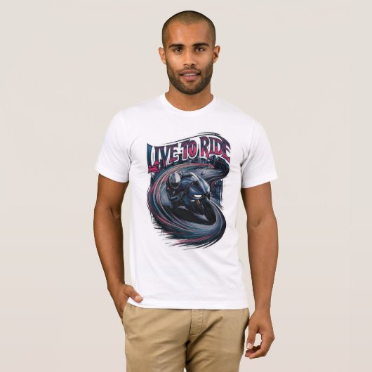 Moto Rider, Design T-Shirt (Vorne ganz)