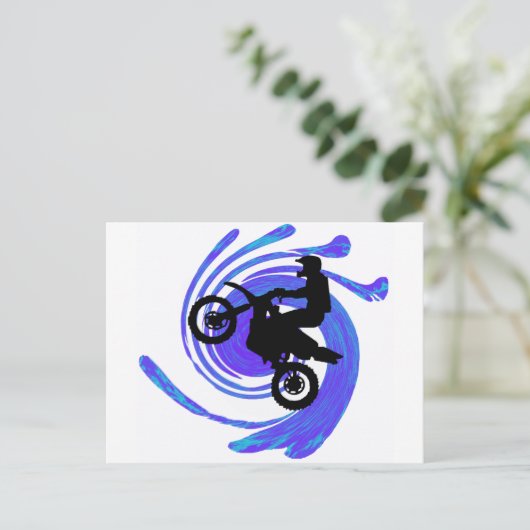 Moto the grind postkarte (Stehend Vorderseite)