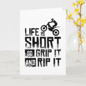 Moto Trial Bike Karte (Gelbe Blume)