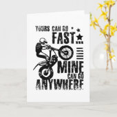 Moto Trial Bike schnell Karte (Gelbe Blume)